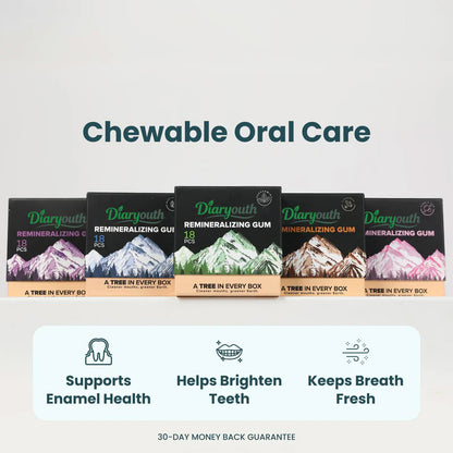 Diaryouth Remineralizing Gum — Rebuild Enamel, Fight Sensitivity & Freshen Breath