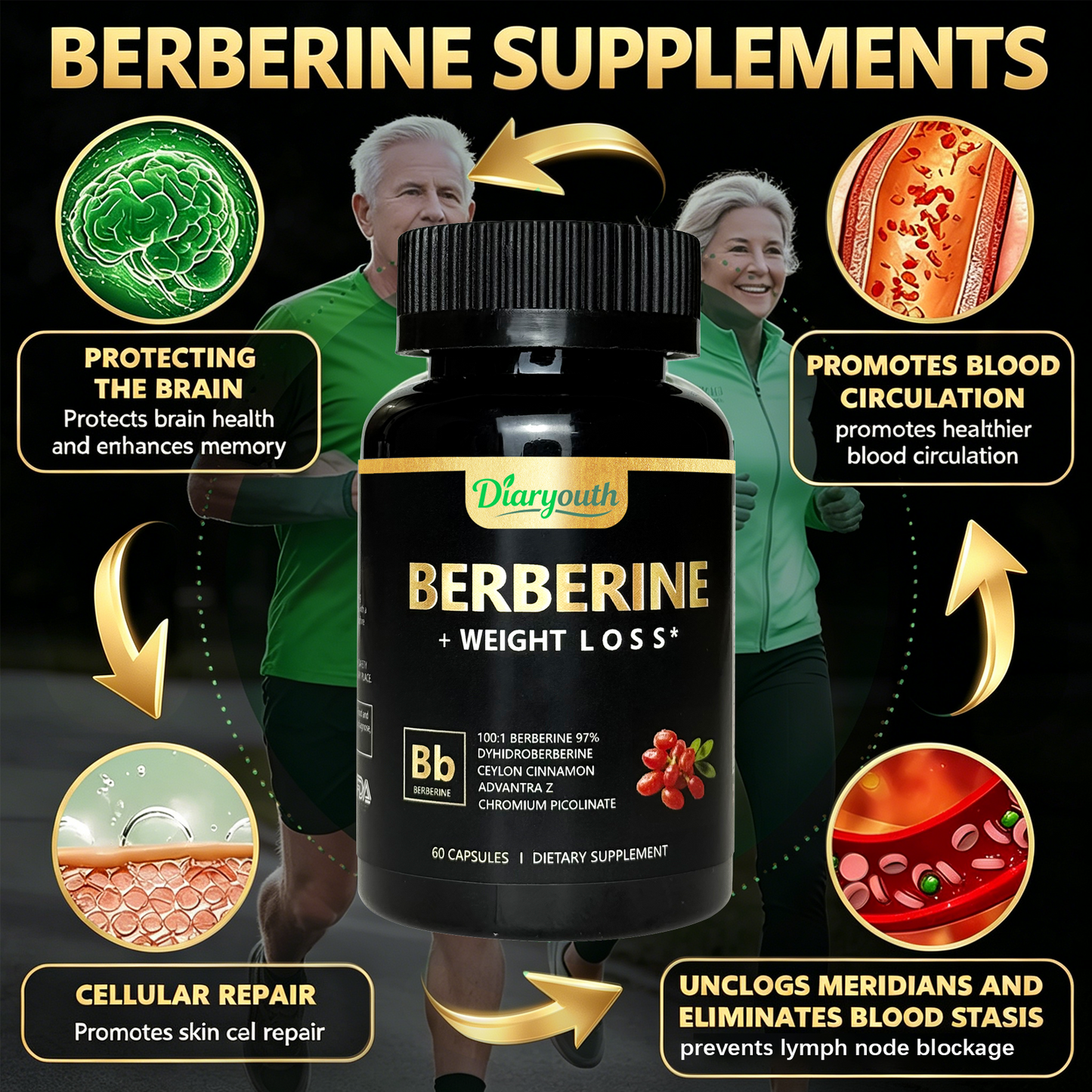 Diaryouth GlowLean Metabolism & Bloating Support Formula