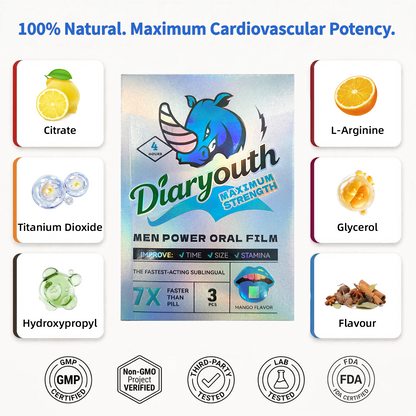 Diaryouth™Late Night Power Oral Strip | Premium Men's Boost
